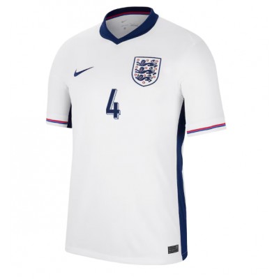 England Declan Rice #4 Hjemmebanetrøje EM 2024 Kortærmet England Declan Rice #4 Hjemmebanetrøje EM 2024 Kortærmet